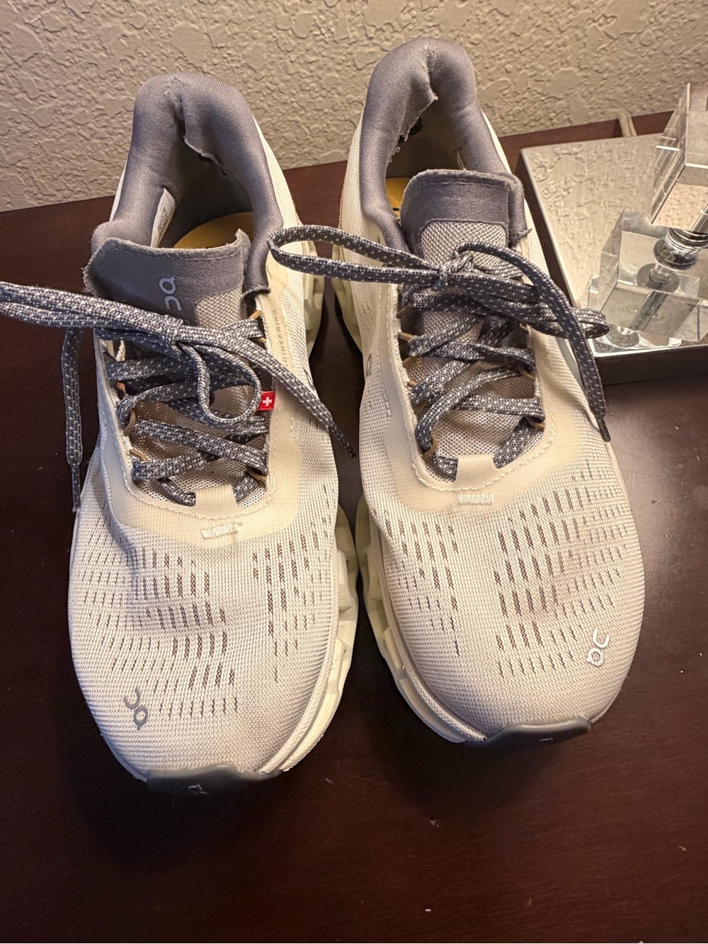 On Running Women’s Cloud Running Shoes - Cream/Gray